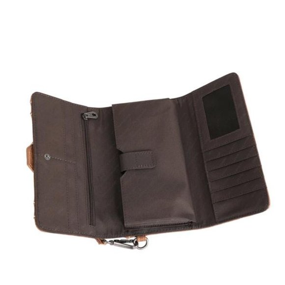 Montana West Brand Tooled Leather Wallet - BRAND NEW - Picture 5 of 6